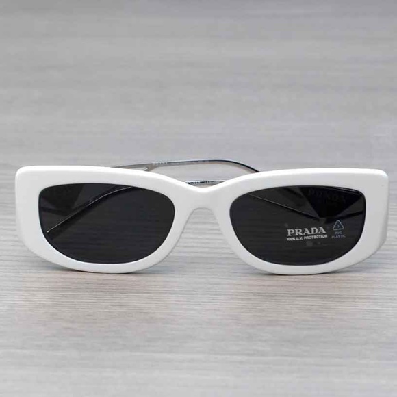 Prada White and Black Sunglasses main image 5